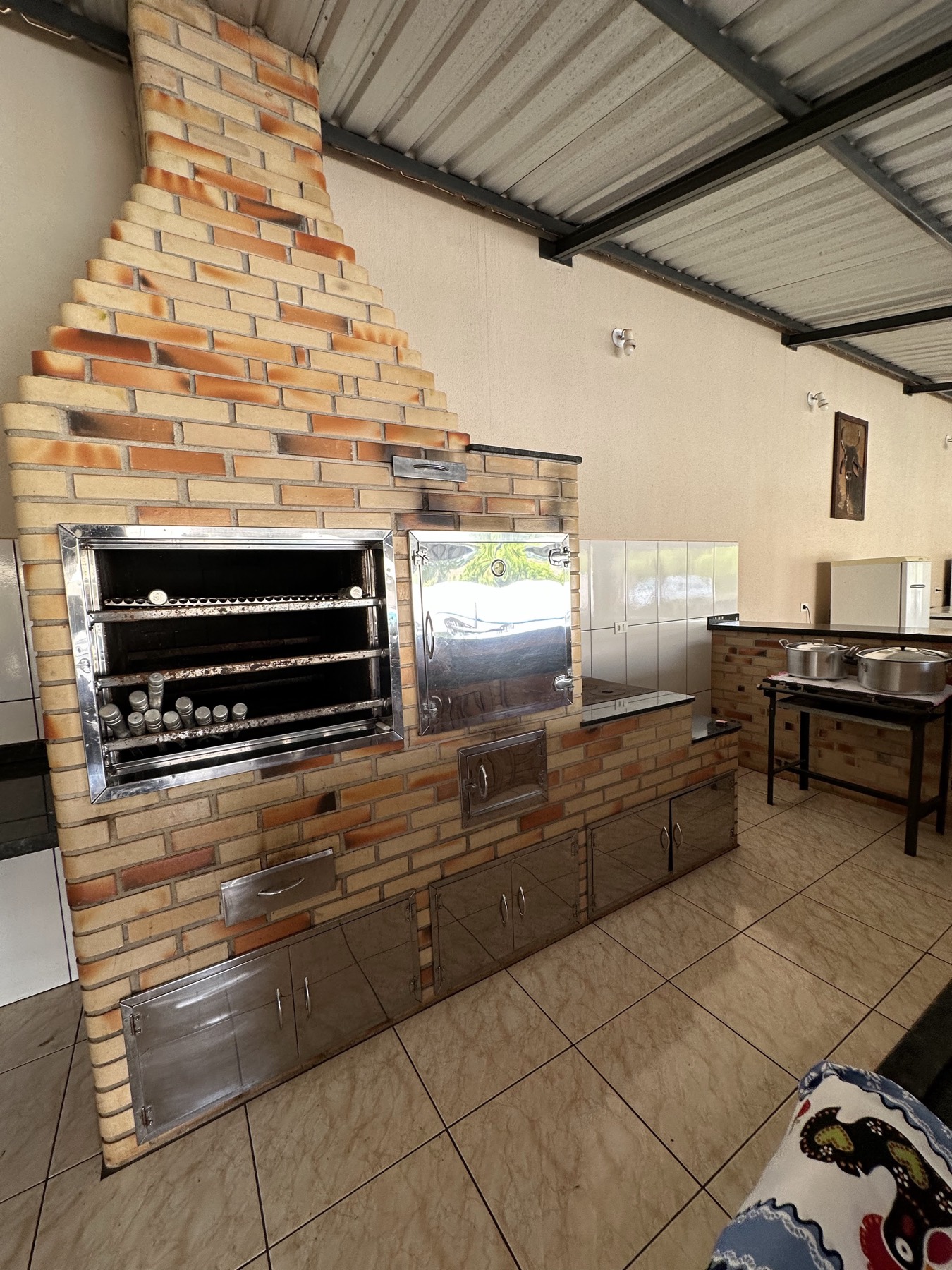 Churrasqueira de tijolinho com forno